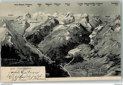 7447 Cresta Avers 194 - Landkarte Oberengadin - 39495186