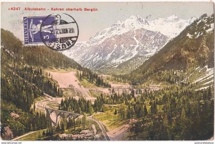 Albulabahn - Kehren oberhalb Bergün