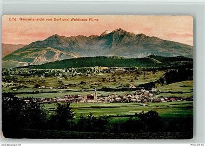 7017 Flims Dorf 1912 - Gesamtansicht von Dorf und Waldhaus Flims - 10196084