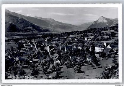 7307 Jenins - Blick mit Rheintal und Gonzen - 51313783