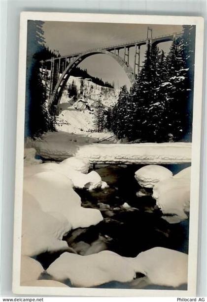 7057 Langwies Winter Eisenbahn- Viadukt Chur-Arosa-Bahn - 38058124