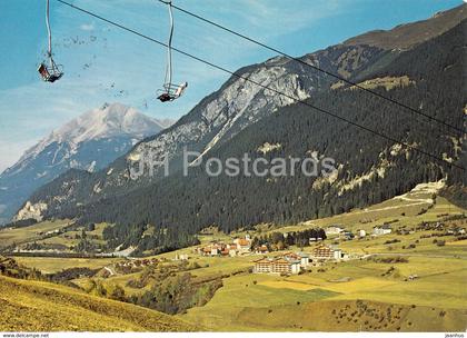 Cunter bei Savognin 1200 m im Oberhalbstein mit Lenzerhorn - cable car - 1974 - Switzerland - used