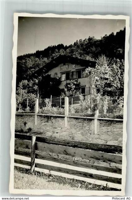 7242 Luzein 1930 Foto AK Pension Haus Metz - 14000855