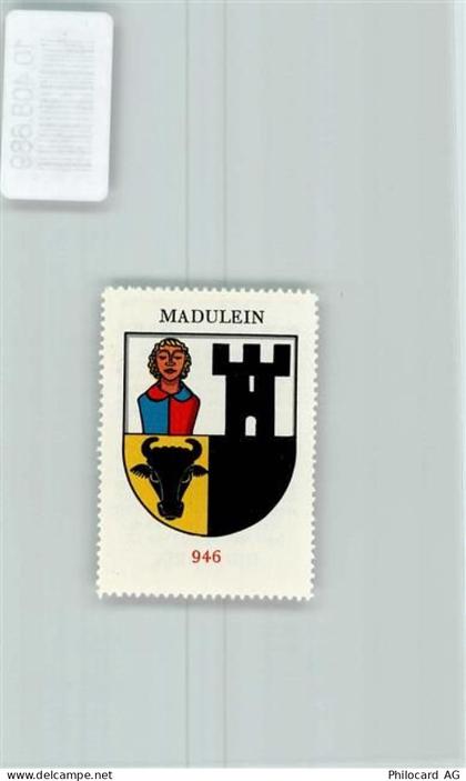 7523 Madulain - Vignette Wappen Kaffee Hag ca 1920-1940 Madulein - 10408689