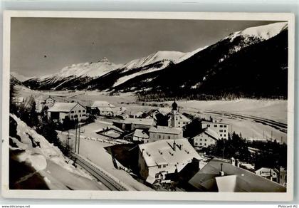 7523 Madulain - Winter Schnee Kirche Gleise - 10586262