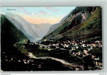 6563 Mesocco 1912 Gebrauchsspuren Verlag Künzli-Tobler 5092 - Vue genera... - 13098397