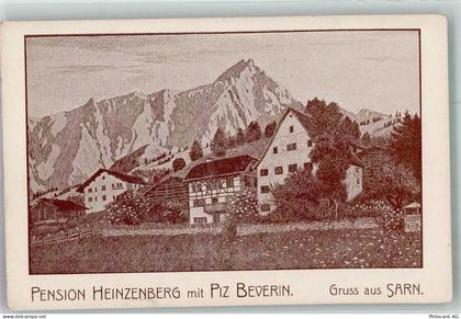 7423 Sarn Foto AK Pension Heinzenberg Piz Beverin - 13597899