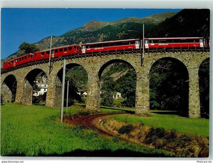 7743 Brusio - Der Bernania Expressder Rhätischen Bahn auf dem Kehrviaduk... - 10392869