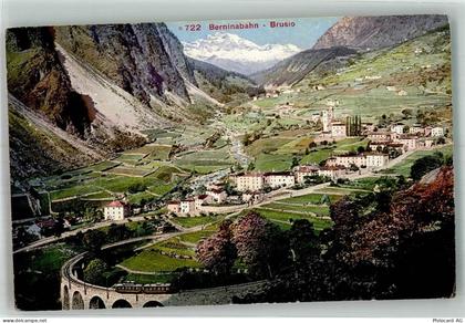 7743 Brusio Foto AK Bergbahn Berninabahn - 10753142