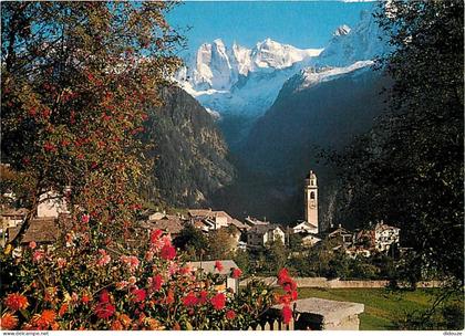 Carte Postale - Suisse - GR Grisons - Soglio 1088 m s. m. mit Sciora-Gruppe - Fleurs - CPM - Carte Neuve - Voir Scans Re