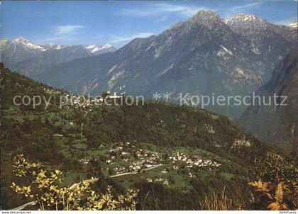 Castaneda San Maria Calanca Fliegeraufnahme