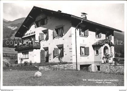 Churwalden Buendnerhaus Churwalden