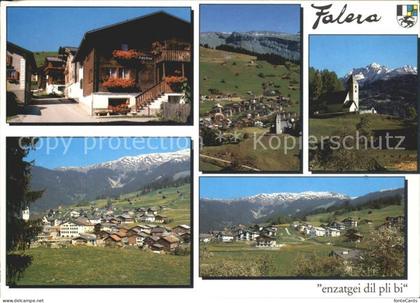 Falera Orts und Teilansichten Panorama