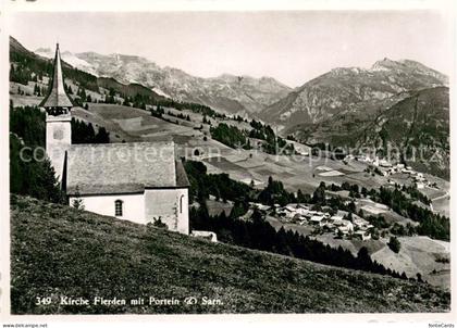 Flerden Kirche mit Portein und Sarn