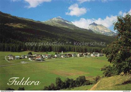 Fuldera GR Val Muestair mit Piz d'Oro und Piz d'Aint