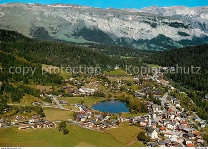 Laax Fliegeraufnahme Flimserstein