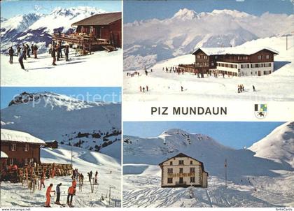 Piz Mundaun Restaurant Cuolm-Sura Brigelserhoerner Skigebiet