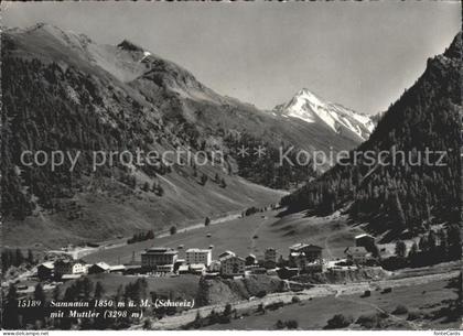 Samnaun Dorf Samnaun mit Muttler