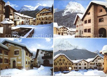 Scuol Tarasp Vulpera Engadiner Haeuser Scuol