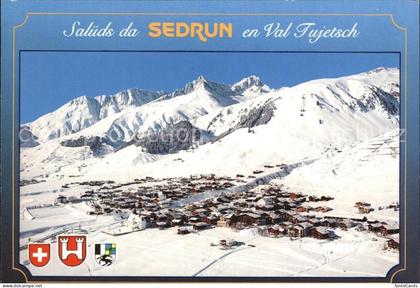 Sedrun Val Tujetsch Fliegeraufnahme