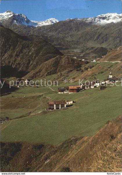 Selva Tujetsch und Tschamutt am Oberalppass mit Piz Badus