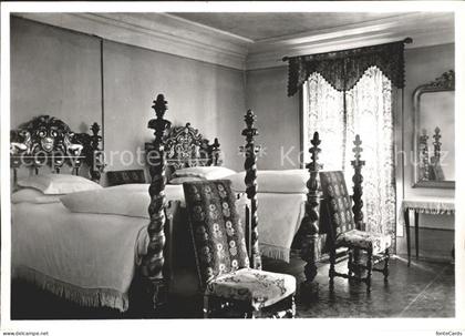 Soglio Hotel Willi Palazzo Salis-Soglio Schlafzimmer