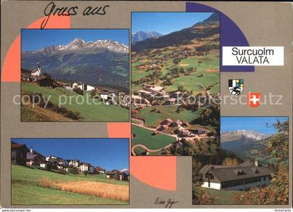 Surcuolm Valata Panorama Teilansichten