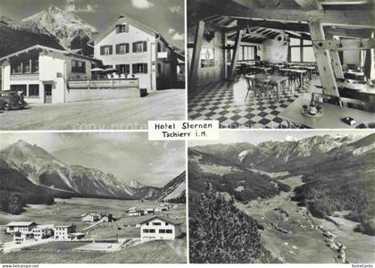 Tschierv Tschierf GR Hotel-Sternen Restaurant Speisesaal Bergpanorama Muensterta