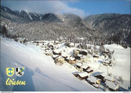 Wiesen Albula Winterpanorama