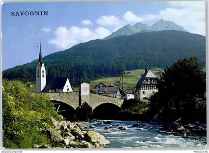 7460 Savognin - Muttergotteskirche mit Blick gegen Piz Arlos AKU1 - 51533251
