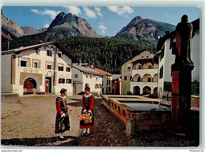 7550 Scuol Schuls - Dorfplatz Scuol mit Museum - 10273825
