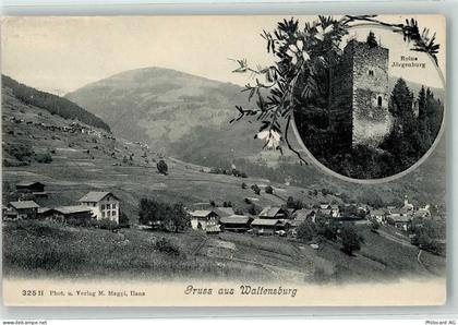 7158 Waltensburg Vuorz Staziun 1909 - Ruine Jörgenburg - 13928146