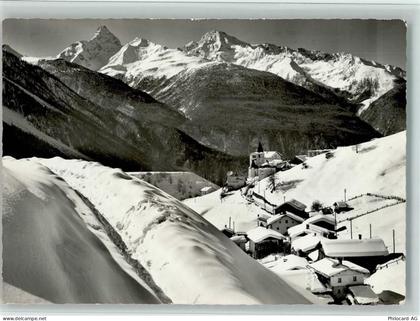 7494 Wiesen GR - mit Tinzenhorn und Piz Michel Winter - 11057822