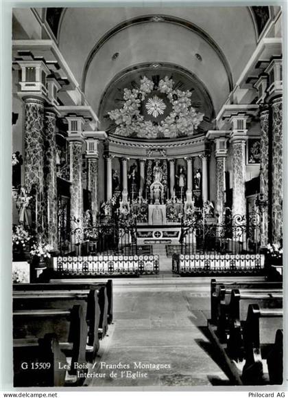 2336 Les Bois Gebrauchsspuren Franches Montagnes Interieur de lEglise - 10389402