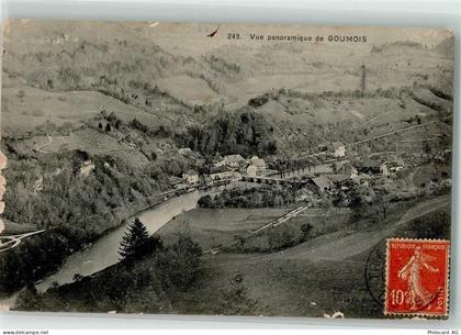 2354 Goumois Vautenaivre 1908 - Briefmarke auf Vorderseite - 39691853