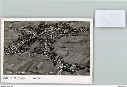 2950 Courgenay FOTO KEINE AK Foto 10cm x 7cm Fliegeraufnahme Neujahrswün... - 10498160