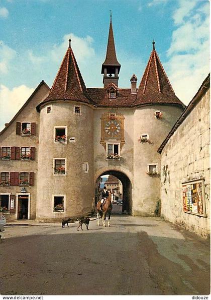 Carte Postale - Suisse - JU Jura - Porrentruy - Porte de France - Chevaux - CPM - Carte Neuve - Voir Scans Recto-Verso -