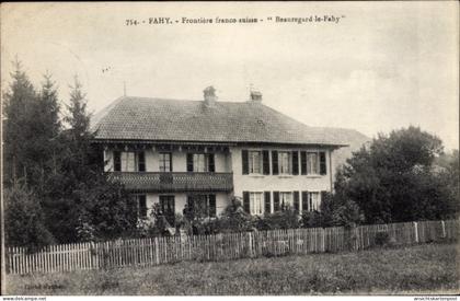 CPA Fahy Kanton Jura, Frontiere franco suisse, Beauregard le Fahy