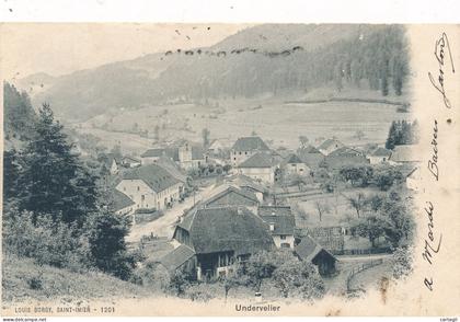 CPA ( précurseur)-21520-Suisse-Undervelier -Vue générale -Livraison offerte (condition)