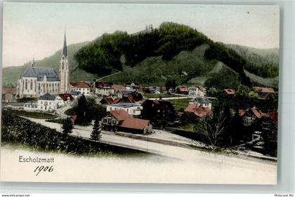 6182 Escholzmatt 1906 - Teilansicht mit Bahnhof AK - 13208876