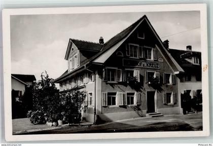 6285 Hitzkirch 1935 Foto AK Gasthaus zum Kreuz - 13597752