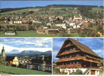 Ruswil Kirche Bauernhaus x 1995