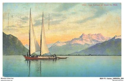 BDBP11-0897-SUISSE - LAC LEMAN et dent du midi