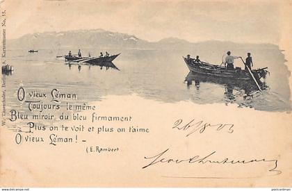 Suisse - Lac Léman - Chanson d'E. Rambert - Ed. W. Titzenthaler 15