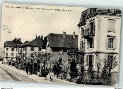 2126 Les Verrières 1910 Gebrauchsspuren Hotel Terminus et Avenue de la g... - 13251591