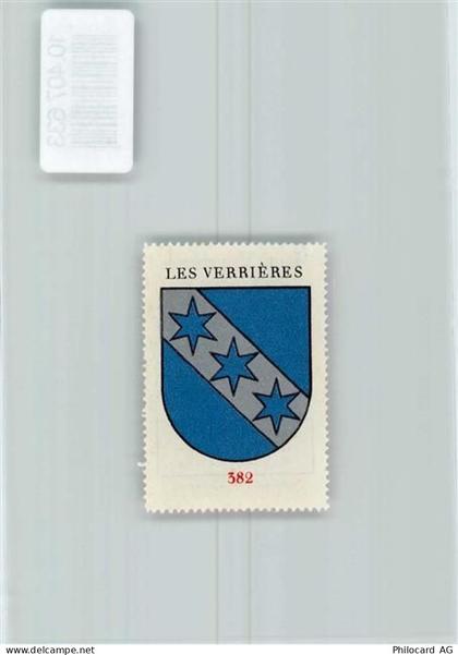 2126 Les Verrières - Vignette Wappen Kaffee Hag 1920-1940 - 10407633