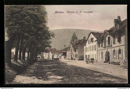 AK Môtiers, Maison F. F. Rousseau, Strassenpartie