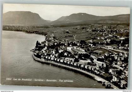 2000 Neuchâtel Neuenburg Foto AK Fliegeraufnahme Serrieres Auvernier - 38186394