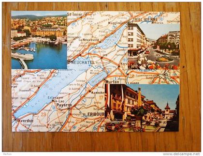 Lac De Neuchatel -Morat -Bienne -Map    VF   D16624
