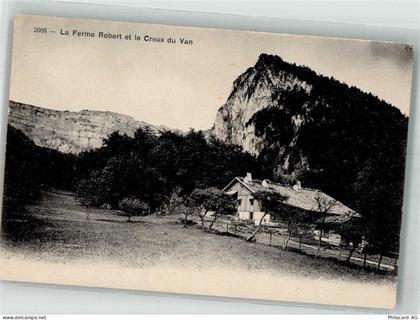 2103 Noiraigue Foto AK Gasthaus La Ferme Robert Creux du Van - 38216776